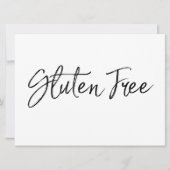 Zeichen "glutenfrei" | Stilvolle Handschrift (Vorderseite)