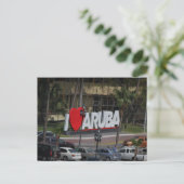 Zeichen "I Liebe Aruba", Fotografie, Postkarte (Stehend Vorderseite)