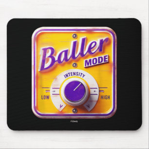 Zeichen im Leermodus - Basketballstärke Lila Mousepad