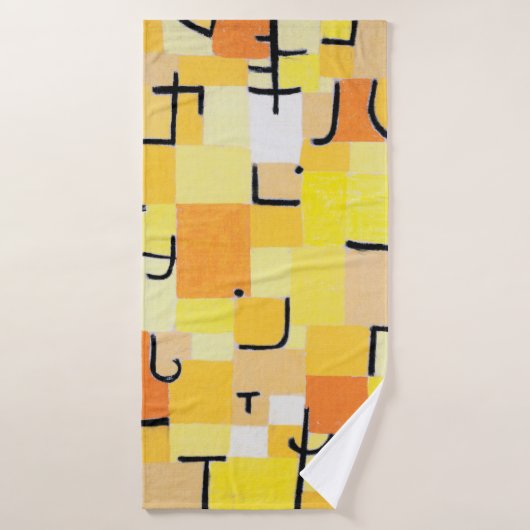 Zeichen in Gelb, Paul Klee Badehandtuch (Badehandtuch)