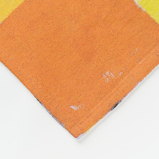 Zeichen in Gelb, Paul Klee Fleecedecke (Ecke)