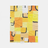 Zeichen in Gelb, Paul Klee Fleecedecke (Vorderseite)