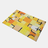 Zeichen in Gelb, Paul Klee Fußmatte (Schrägansicht)