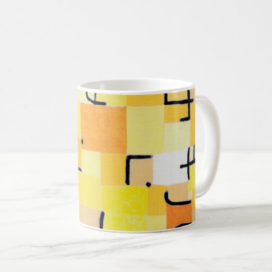 Zeichen in Gelb, Paul Klee Kaffeetasse (VorderseiteRechts)