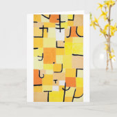 Zeichen in Gelb, Paul Klee Karte (Gelbe Blume)