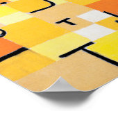 Zeichen in Gelb, Paul Klee Poster (Ecke)