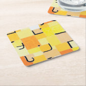 Zeichen in Gelb, Paul Klee Rechteckiger Pappuntersetzer (angewinkelt)