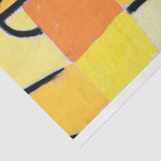Zeichen in Gelb, Paul Klee Seidenpapier (Ausschnitt)