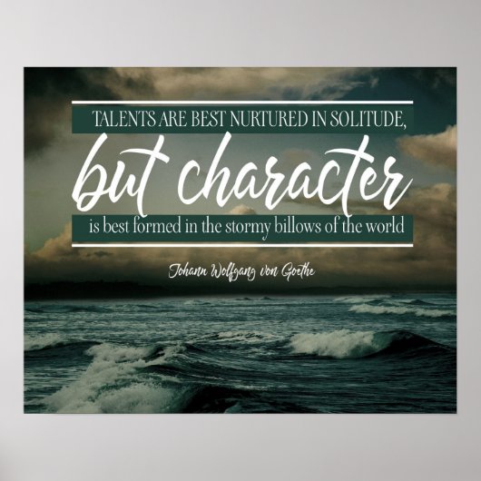 Zeichen ist am besten geformt poster (Vorne)