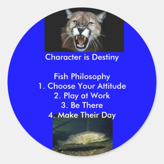 Zeichen ist Ziel... Runder Aufkleber (Vorderseite)