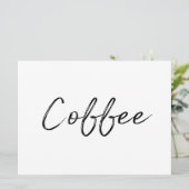 Zeichen "Kaffee" | Stilvolle Handschrift (Stehend Vorderseite)