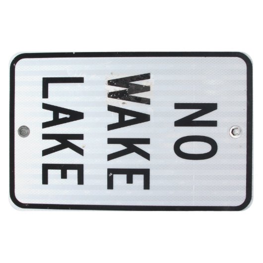 Zeichen "Kein Geweckt See" Magnet (Horizontal)