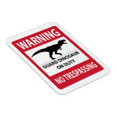 Zeichen "Kein Übertritt" (T-Rex) Magnet (Rechte Seite)
