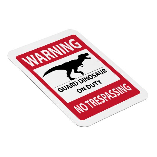 Zeichen "Kein Übertritt" (T-Rex) Magnet (Rechte Seite)