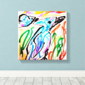 Zeichen Leinwanddruck (Insitu (Holzboden))