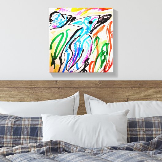 Zeichen Leinwanddruck (Insitu (Schlafzimmer))