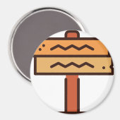 Zeichen Magnet (Vorderseite/Rückseite)