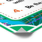 Zeichen-Merkmale Plakate, Gekümmert - 3 von 6 Poster (Ecke)