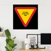 Zeichen: Nichts interessantes hier Poster (Heimbüro)