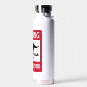Zeichen "No Trespassing" (Triceratops) Trinkflasche (Links)