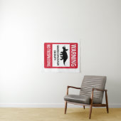 Zeichen "No Trespassing" (Triceratops) Wandteppich (Beispiel (Horizontal))