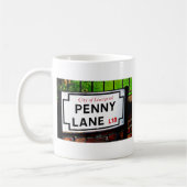 Zeichen Pennyweg Liverpools England Kaffeetasse (Links)