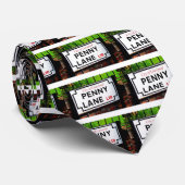 Zeichen Pennyweg Liverpools England Krawatte (Gerollt)