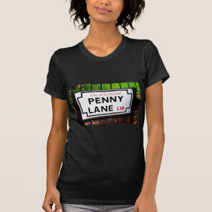 Zeichen Pennyweg Liverpools England T-Shirt