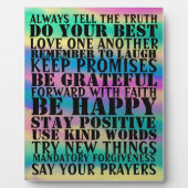 Zeichen positiver Redewendungen Plaque Fotoplatte (Vorderseite)