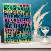 Zeichen positiver Redewendungen Plaque Fotoplatte (Seite)