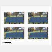 Zeichen respektieren rechteckiger aufkleber (Blatt)