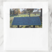 Zeichen respektieren rechteckiger aufkleber (Tasche)