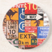 Zeichen Sandstein Untersetzer (Vorne)