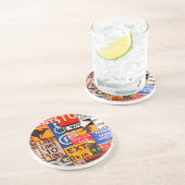 Zeichen Sandstein Untersetzer (Seite)