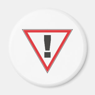 Zeichen sign Ausrufezeichen exclamation mark Magnet