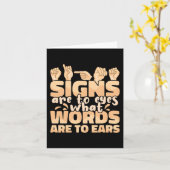 Zeichen sind für Augen, was Wörter sind für Oars S Karte (Gelbe Blume)