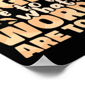 Zeichen sind für Augen, was Wörter sind für Oars S Poster (Ecke)