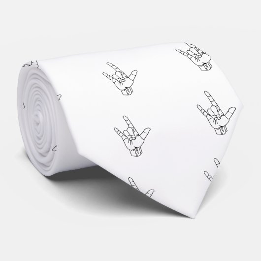 Zeichen-SprachKontur Krawatte (Gerollt)