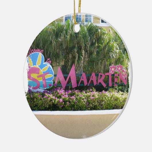 Zeichen St. Maarten Keramikornament (Links)
