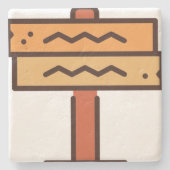 Zeichen Steinuntersetzer (Vorderseite)