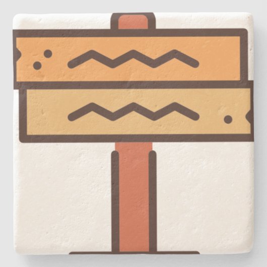 Zeichen Steinuntersetzer (Vorderseite)