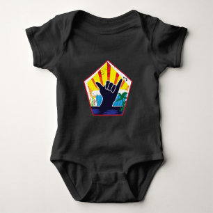 Zeichen-surfendes Surfer-Geschenk Costa Ricas Baby Strampler