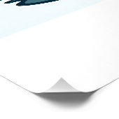 Zeichen und Abzeichen des Fischereilebens Poster (Ecke)