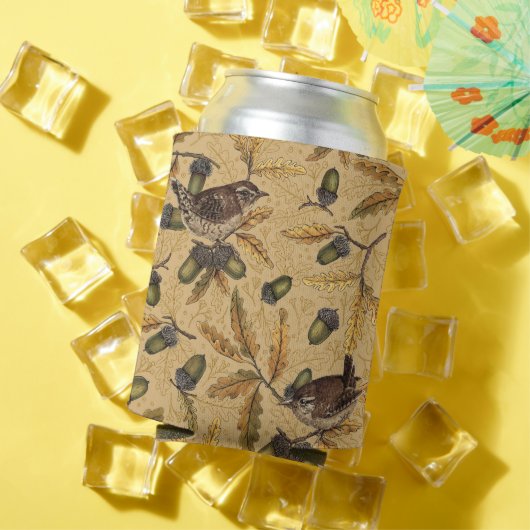 Zeichen und Eicheln auf Honig Dosenkühler (In Situ Sommer)