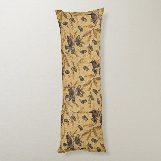 Zeichen und Eicheln auf Honig Seitenschläferkissen (Rückseite (Vertikal))