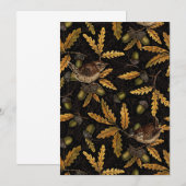 Zeichen und Eicheln auf schwarz (Vorne/Hinten)