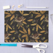 Zeichen und Eicheln auf schwarz Seidenpapier (Handwerk)