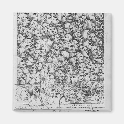 Zeichen und Karikaturen Magnet (Vorne)