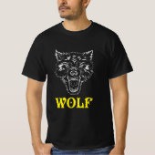 Zeichen und Symbol des Wolf-Logos T-Shirt (Vorderseite)