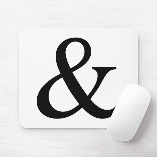 Zeichen und Zeichen von Ampersand Mousepad (Mit Mouse)